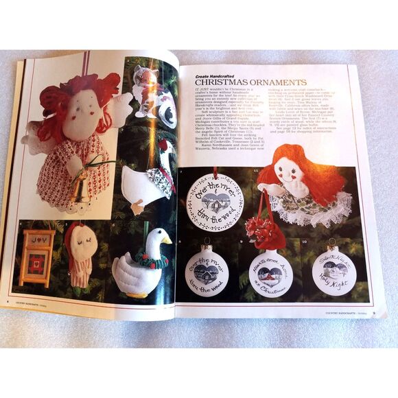 Country Handcrafts Holiday 1987 Full Size Sewing Patterns Christmas Issue - Picture 5 of 8